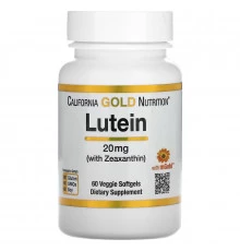California Gold Nutrition, Lutein with Zeaxanthin, 20 mg, 60 Veggie Softgels