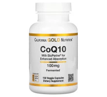 California Gold Nutrition, CoQ10 with BioPerine, 100 mg, 150 Veggie Capsules