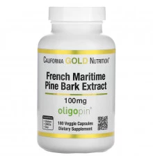 California Gold Nutrition, French Maritime Pine Park Extract, Oligopin, Antioxidant Polyphenol, 100 mg, 180 Veggie Capsules