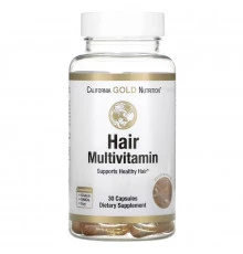 California Gold Nutrition, Hair Multivitamin, 30 Gelatin Capsules