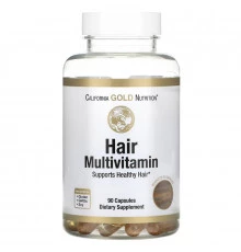 California Gold Nutrition, Hair Multivitamin, 90 Gelatin Capsules