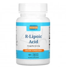 Advance Physician Formulas, Inc., R-липоевая кислота, 50 мг, 60 капсул