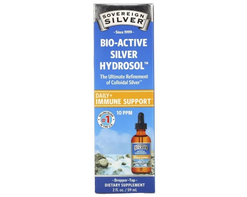 Sovereign Silver, Bio-Active Silver Hydrosol Dropper-Top, 10 мг/кг, 2 ж. унц. (59 мл) Sovereign Silver, Bio-Active Silver Hydrosol Dropper-Top, 10 мг/кг, 2 ж. унц. (59 мл)