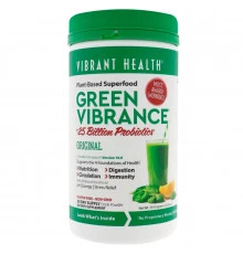 Vibrant Health, Green Vibrance + + 25 миллиардов пробиотиков, версия 16.0, 12,5 унций (354,9 г)