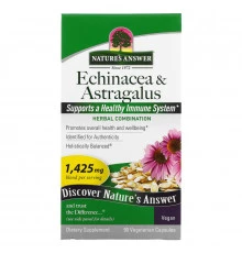 Nature's Answer, Эхинацея и астрагал, 1425 мг, 90 растительных капсул