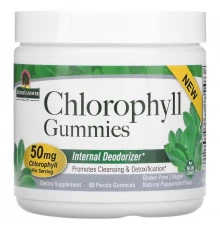 Nature's Answer, Chlorophyll Gummies, Natural Peppermint, 25 mg, 60 Pectin Gummies