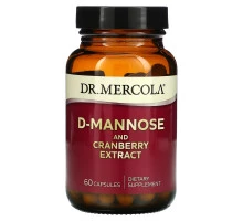 Dr. Mercola, D-Mannose And Cranberry Extract, 60 Capsules