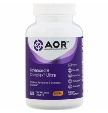 Advanced Orthomolecular Research AOR, Комплекс витаминов группы B, 60 веганских таблеток