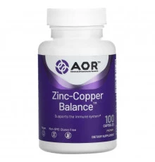 Advanced Orthomolecular Research AOR Classic Series Zinc-Copper Balance 100 Veggie Caps