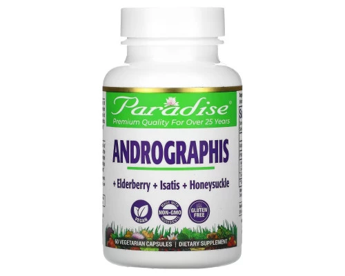 Paradise Herbs, Ultimate Andrographis, 60 Vegetarian Capsules Paradise Herbs, Ultimate Andrographis, 60 Vegetarian Capsules
