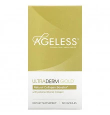 Ageless Foundation Laboratories UltraDerm Gold Collagen Booster 60 Capsules