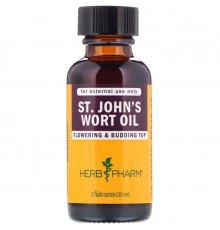 Herb Pharm, Масло зверобоя, 1 жидкая унция (29,6 мл)
