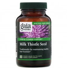 Gaia Herbs Семена расторопши 120 растительных фитокапсул