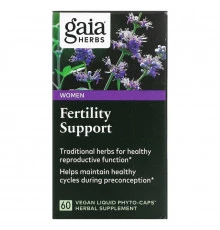 Gaia Herbs, Поддержка репродуктивной функции у женщин, 60 растительных капсул Phyto-Caps с жидкостью