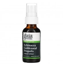 Gaia Herbs, Echinacea Goldenseal Propolis, Throat Spray, 1 fl oz (30 ml)