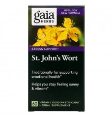 Gaia Herbs Зверобой 60 растительных жидкостных фитокапсул
