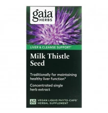 Gaia Herbs Milk Thistle Seed 60 Vegetarian Liquid Phyto-Caps