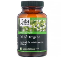Gaia Herbs, Масло душицы, 120 жидких фито-капсул на растительной основе