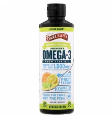 Barlean's Citrus Sorbet High Potency Fish Omega Swirl 16oz