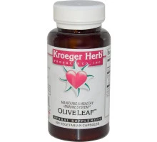 Kroeger Herb Co, Оливковые листья, 100 вегетарианских капсул