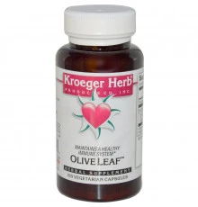 Kroeger Herb Co, Оливковые листья, 100 вегетарианских капсул