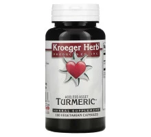 Kroeger Herb Co, Куркума, 100 растительных капсул