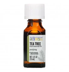 Aura Cacia, Эфирное масло чайного дерева, .5 жидких унций (15 мл)