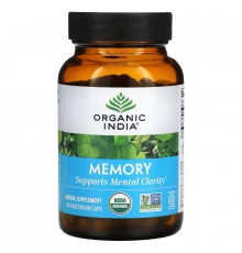 Organic India Memory ясность ума 90 растительных капсул
