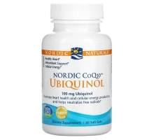 Nordic Naturals, Кофермент Q10 от Nordic, убихинол, 100 мг, 60 мягких капсул