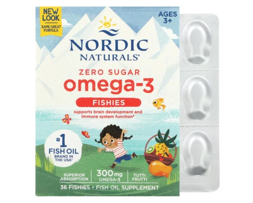 Nordic Naturals Конфеты в виде рыбок от Nordic с омега-3 со вкусом засахаренных фруктов 300 мг 36 конфет Nordic Naturals Конфеты в виде рыбок от Nordic с омега-3 со вкусом засахаренных фруктов 300 мг 36 конфет